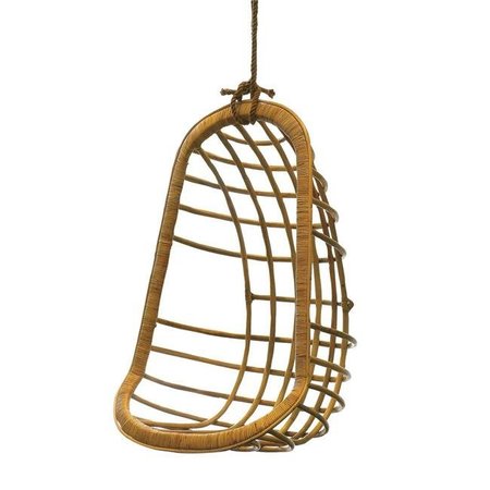 TWOS COMPANY 6204 Hanging Rattan Chair 6204
